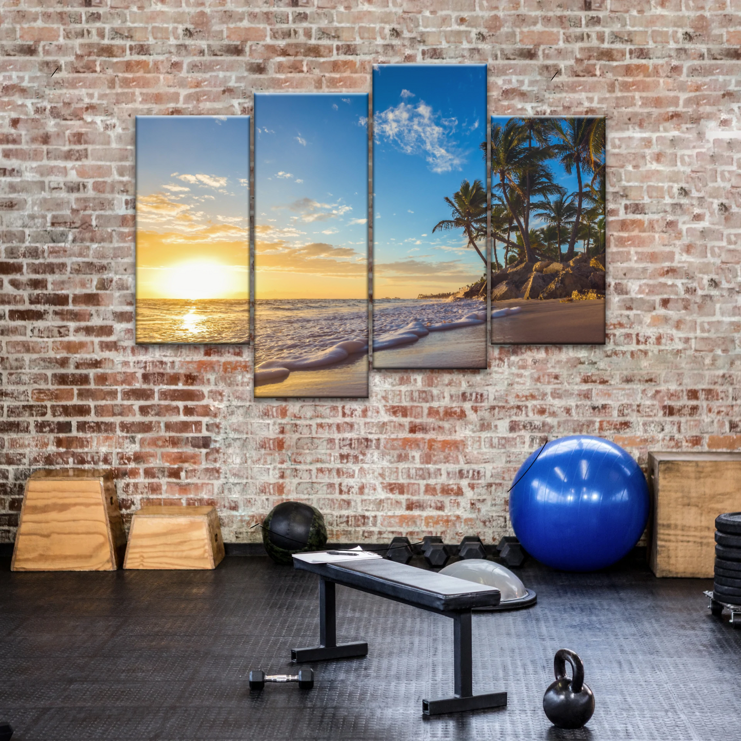 Beach In Summer Morning Canvas Picture Printing