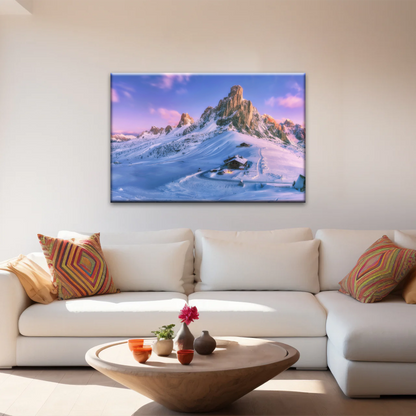 Winter Landscape Mountain Covered by Snow Wall Art