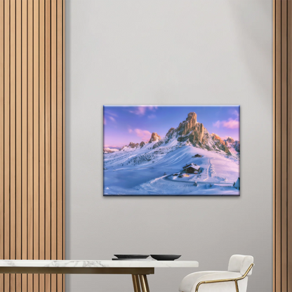 Winter Landscape Mountain Covered by Snow Wall Art