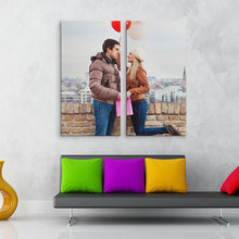 Load image into Gallery viewer, 2 Pieces  Custom Canvas Prints With Your Own Pictures Personalised Canvas Prints Wall Art - Canvas Print Sale