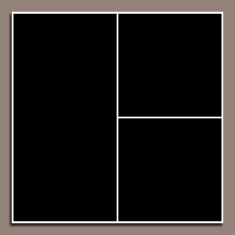 3 Photo Collage Canvas Square - Canvas Print Sale