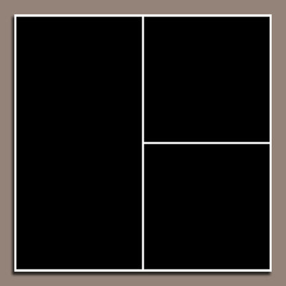 3 Photo Collage Canvas Square - Canvas Print Sale