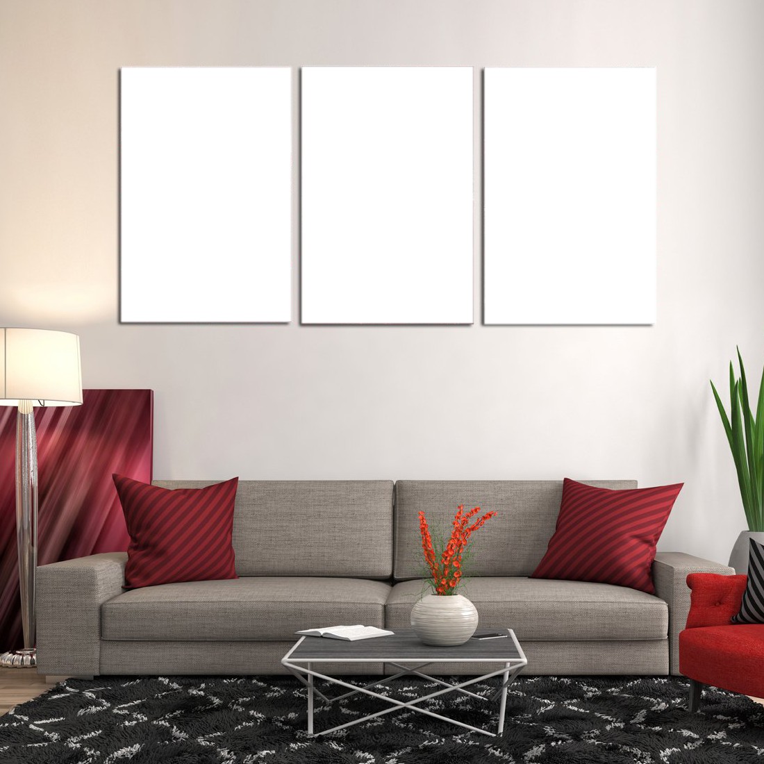 Custom Canvas Prints 3 Piece Canvas Wall Art Framed Ready to Hang Canvas Prints 3x16"x24" - Canvas Print Sale