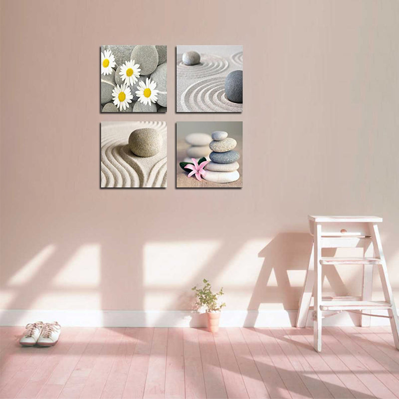 4 Pieces Personalised Canvas Prints With Your Own Pictures Squared Canvas Wall Art - Canvas Print Sale