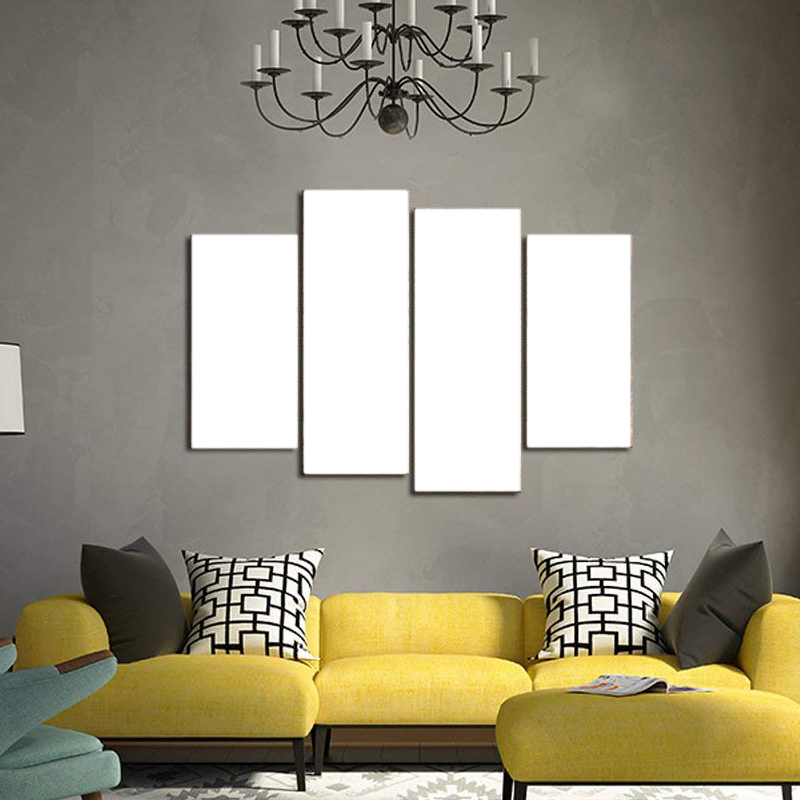 Custom Canvas Prints 4 Piece Canvas Wall Art Framed Ready to Hang Canvas Prints 2x12"x26"+2x12"x35" - Canvas Print Sale