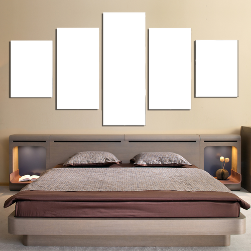 5 Panels Canvas Prints Bed Room - Canvas Print Sale