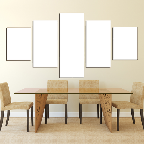 5 Panels Canvas Prints Dining Room - Canvas Print Sale