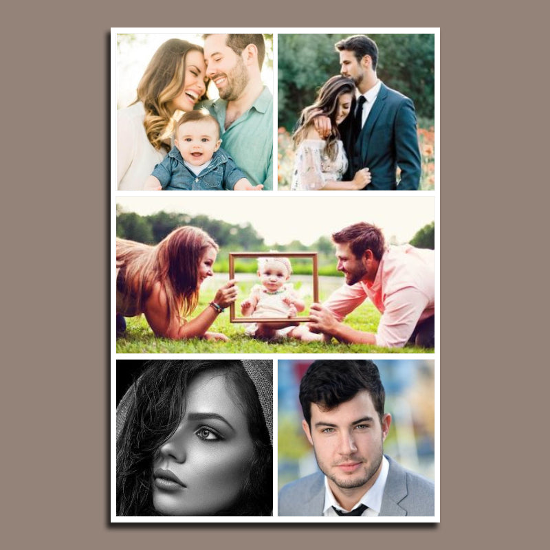 5 Photo Collage Canvas Portrait - Canvas Print Sale