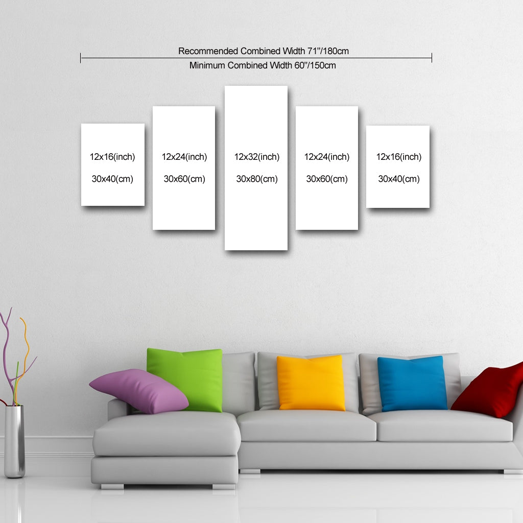 5 Piece Canvas 32" x 60" (80x150cm) - Canvas Print Sale