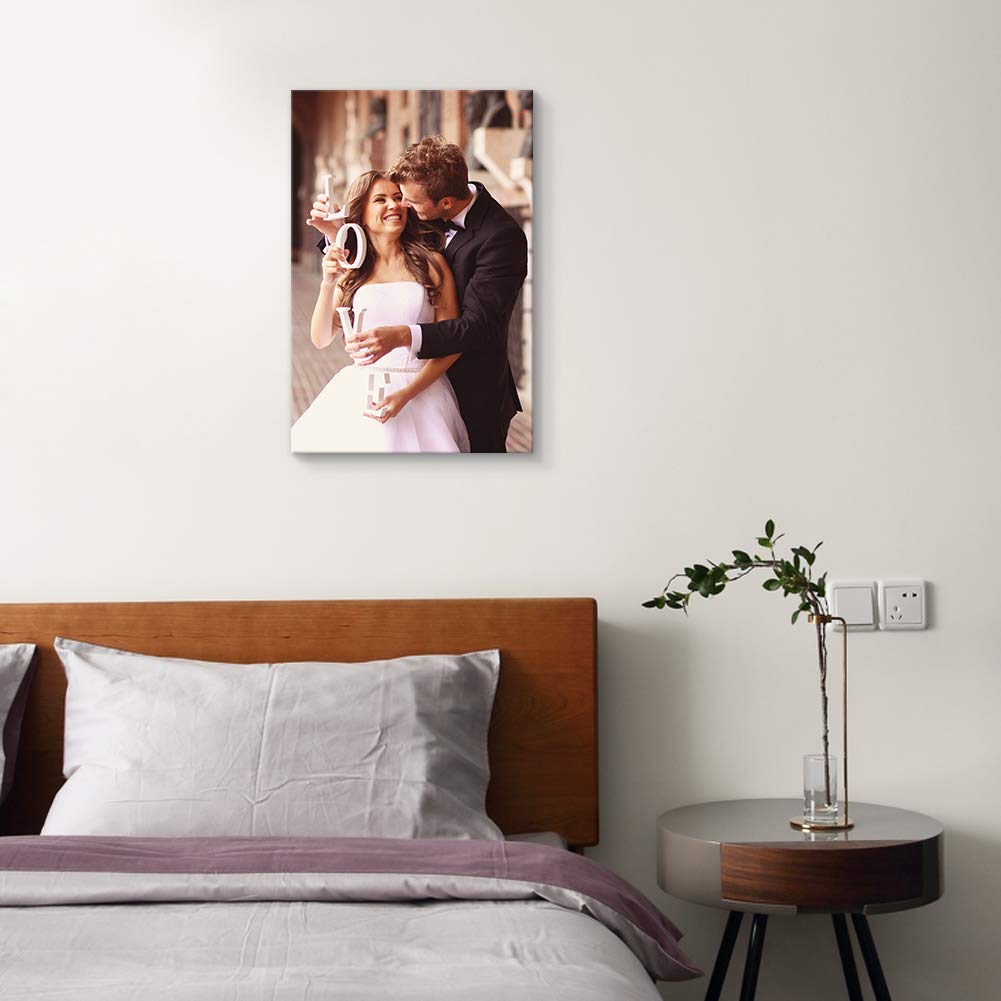 Custom Your Photos On Canvas Personalised Photo to Canvas Prints Wall Art Vertical - Canvas Print Sale