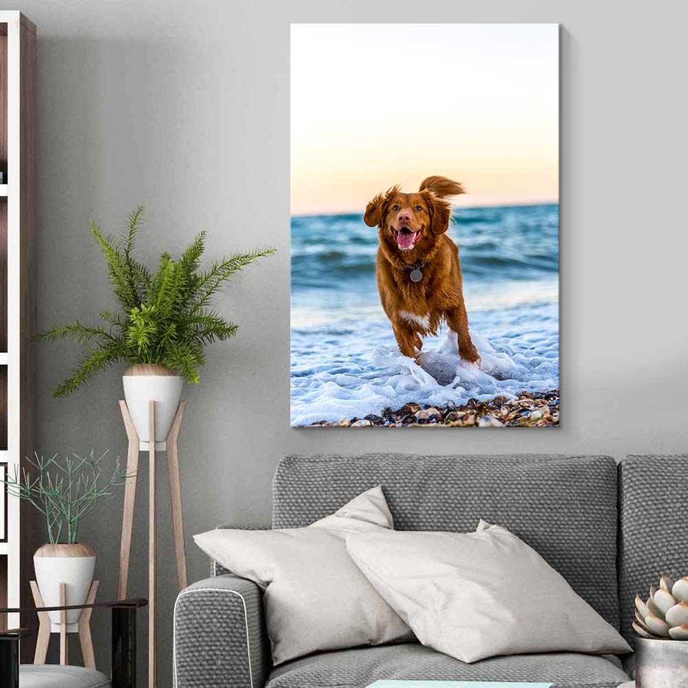 Custom Your Photos On Canvas Personalised Photo to Canvas Prints Wall Art Vertical - Canvas Print Sale