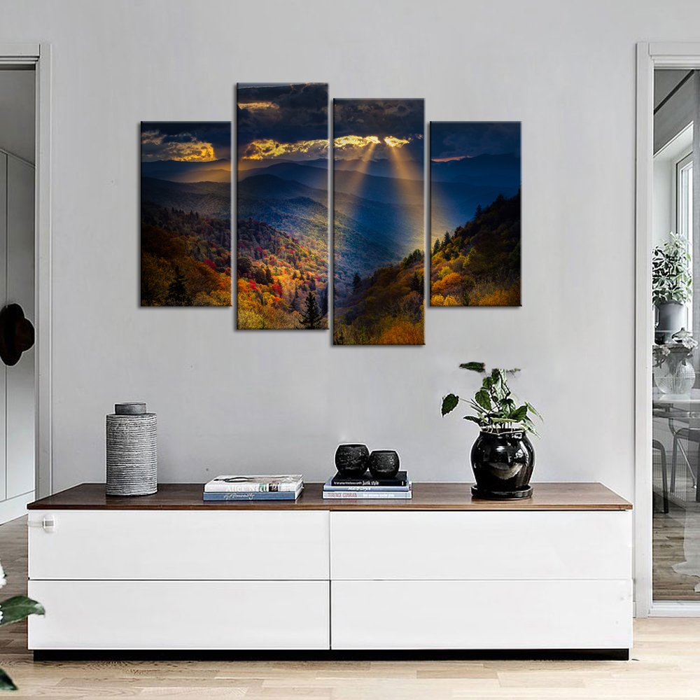 4 Piece Personalised Canvas Prints With Your Own Photos Canvas Wall Art Custom Canvas Prints - Canvas Print Sale