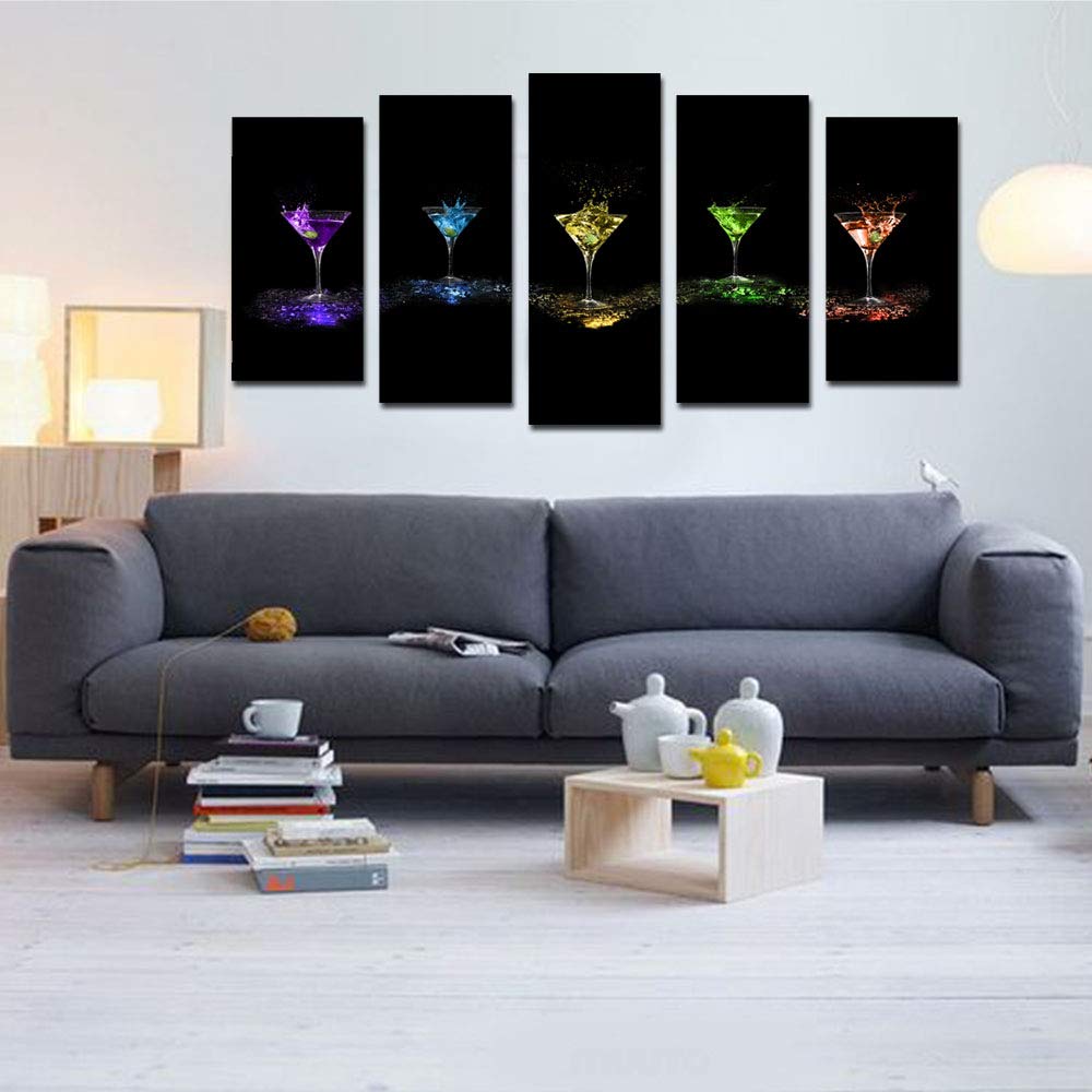 5 Piece Personalised Canvas Art With Your Own Photos Canvas Wall Art Custom Canvas Prints - Canvas Print Sale