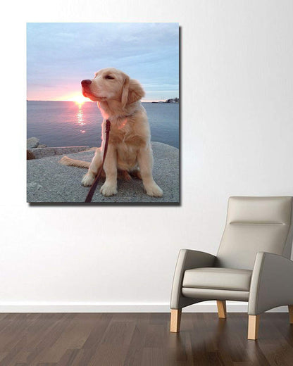 Print Your Pet Dog Cat Horse 's Photo On Canvas Prints Personalised Photo to Canvas Print Wall Art - Canvas Print Sale