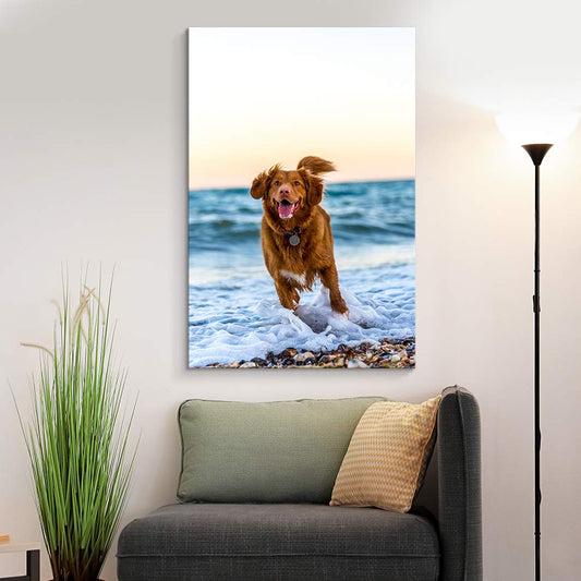 Print Your Pet Dog Cat Horse 's Photo On Canvas Prints Personalised Photo to Canvas Print Wall Art - Canvas Print Sale