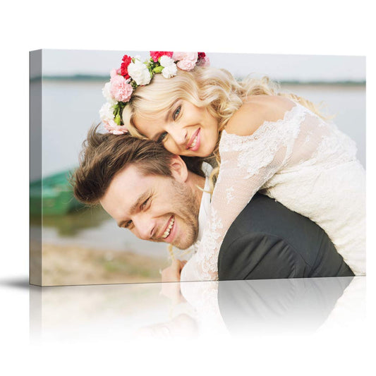 Custom Wedding Photos Canvas Prints Personalised Photo On Canvas Print Wall Art - Canvas Print Sale
