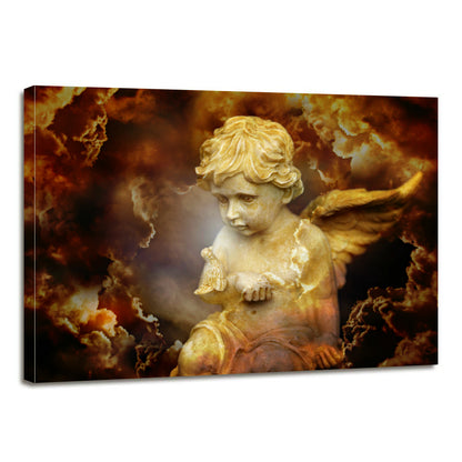 Cherub Religion Spirit Divine Heavenly Angel Canvas Prints Wall Art Home Decor - Canvas Print Sale