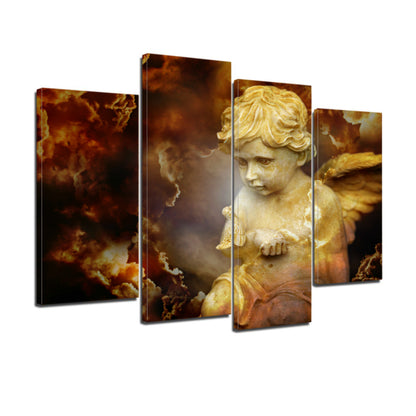 Cherub Religion Spirit Divine Heavenly Angel Canvas Prints Wall Art Home Decor - Canvas Print Sale