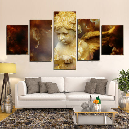 Cherub Religion Spirit Divine Heavenly Angel Canvas Prints Wall Art Home Decor - Canvas Print Sale