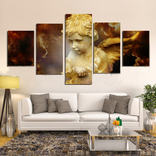 Cherub Religion Spirit Divine Heavenly Angel Canvas Prints Wall Art Home Decor - Canvas Print Sale