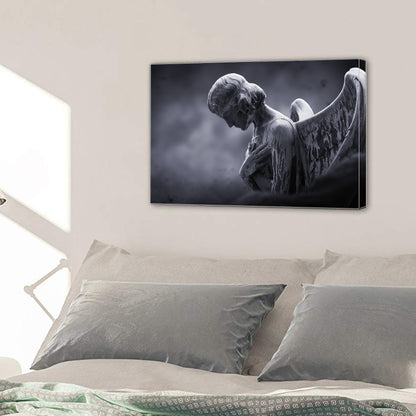Angel Gloomy Moon Canvas Prints Wall Art Home Decor - Canvas Print Sale