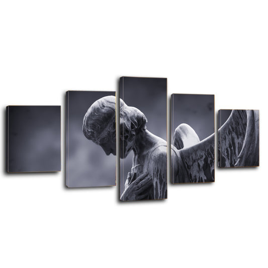 Angel Gloomy Moon Canvas Prints Wall Art Home Decor - Canvas Print Sale