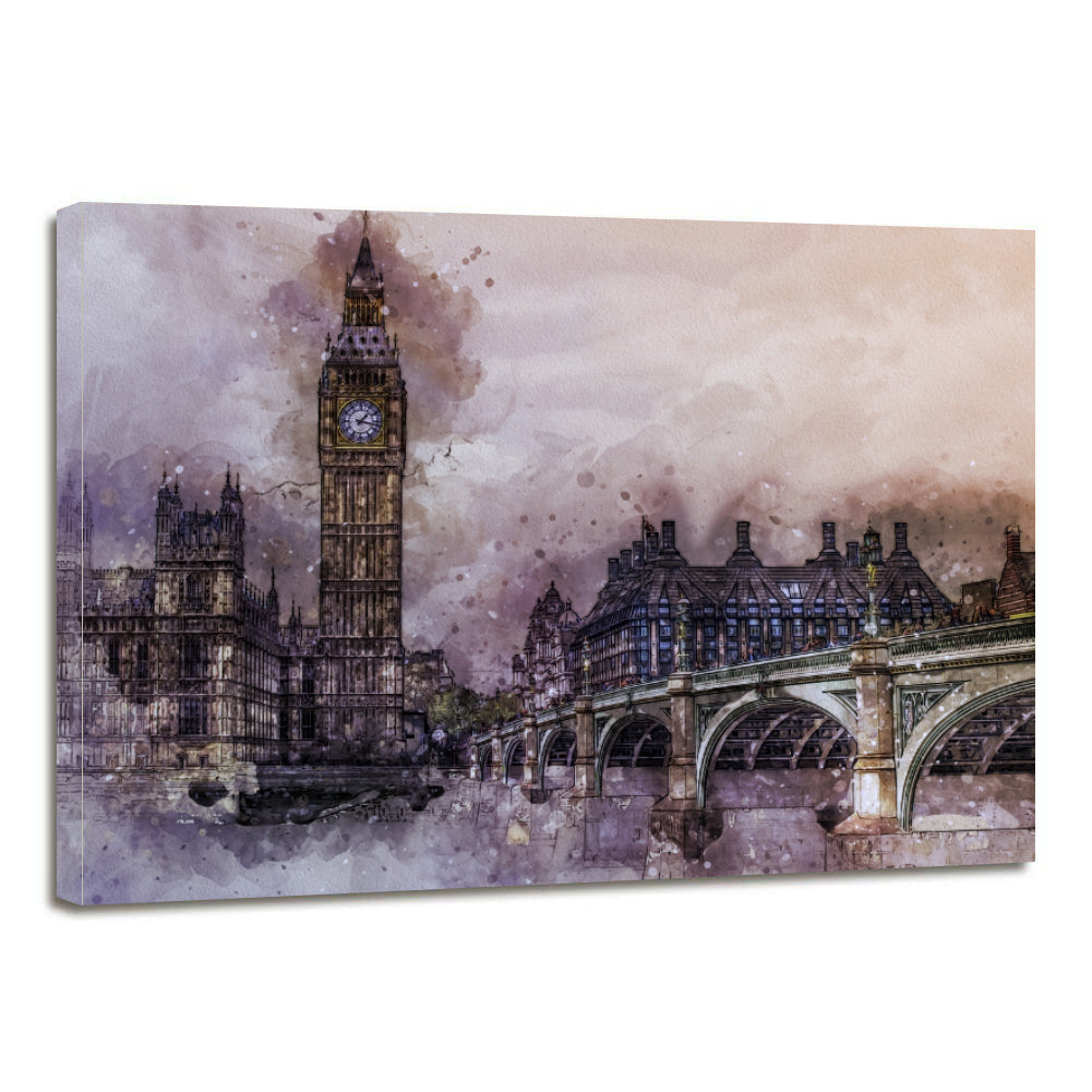 UK City London Metropolitan Britain Landmark Canvas Prints Wall Art Home Decor - Canvas Print Sale