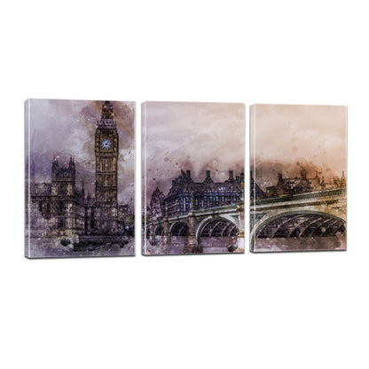 UK City London Metropolitan Britain Landmark Canvas Prints Wall Art Home Decor - Canvas Print Sale