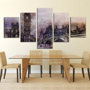 UK City London Metropolitan Britain Landmark Canvas Prints Wall Art Home Decor - Canvas Print Sale