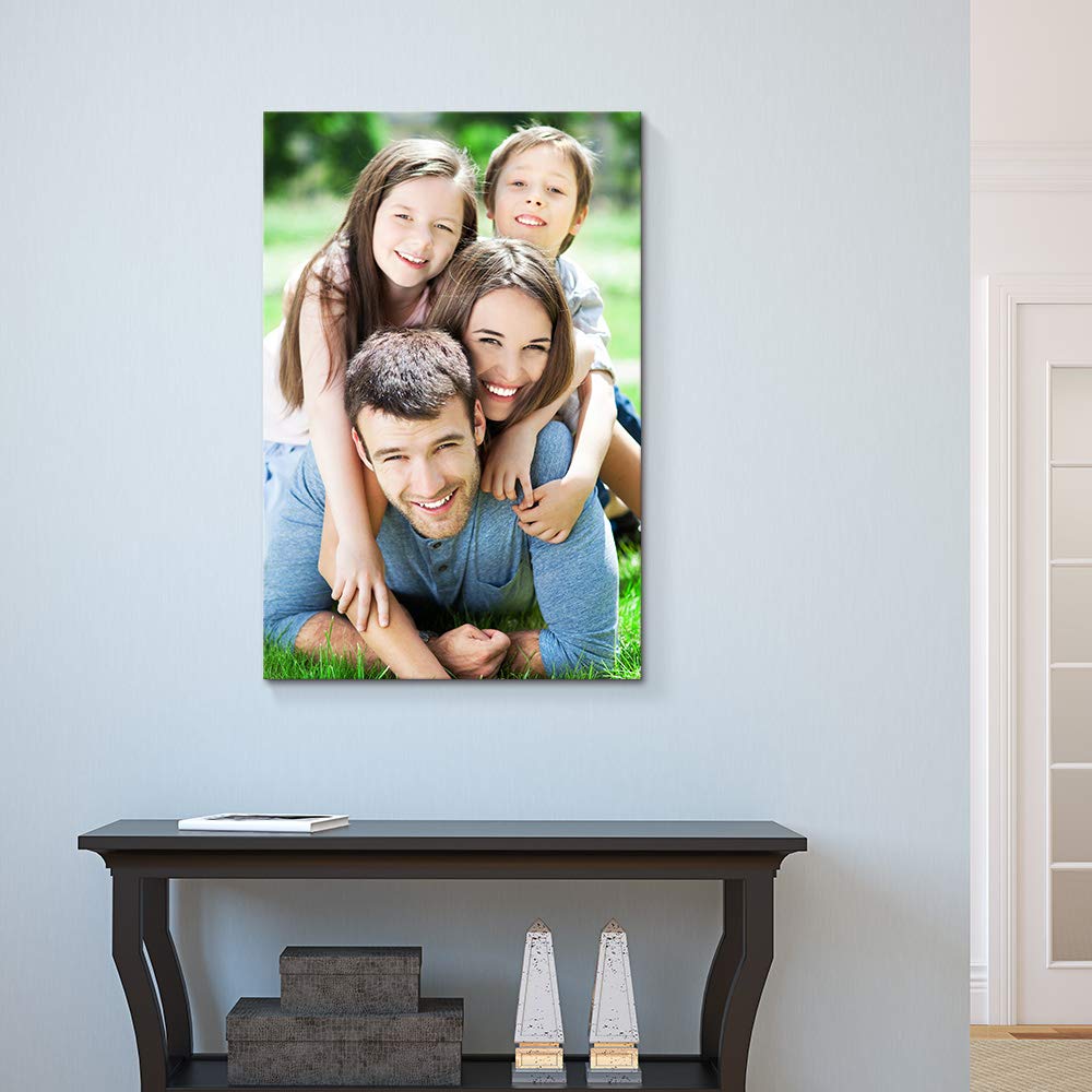 Custom Your Photos On Canvas Personalised Photo to Canvas Prints Wall Art Vertical - Canvas Print Sale