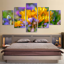 Load image into Gallery viewer, Crocus Flower Blossom Yellow Bloom Flora Canvas Prints Wall Art Home Decor - Canvas Print Sale