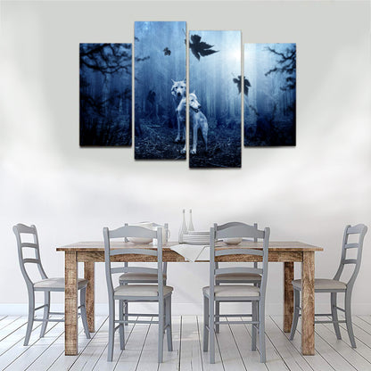 Dark Forest Wolf Predator Canvas Prints Home Decor Wall Art - Canvas Print Sale