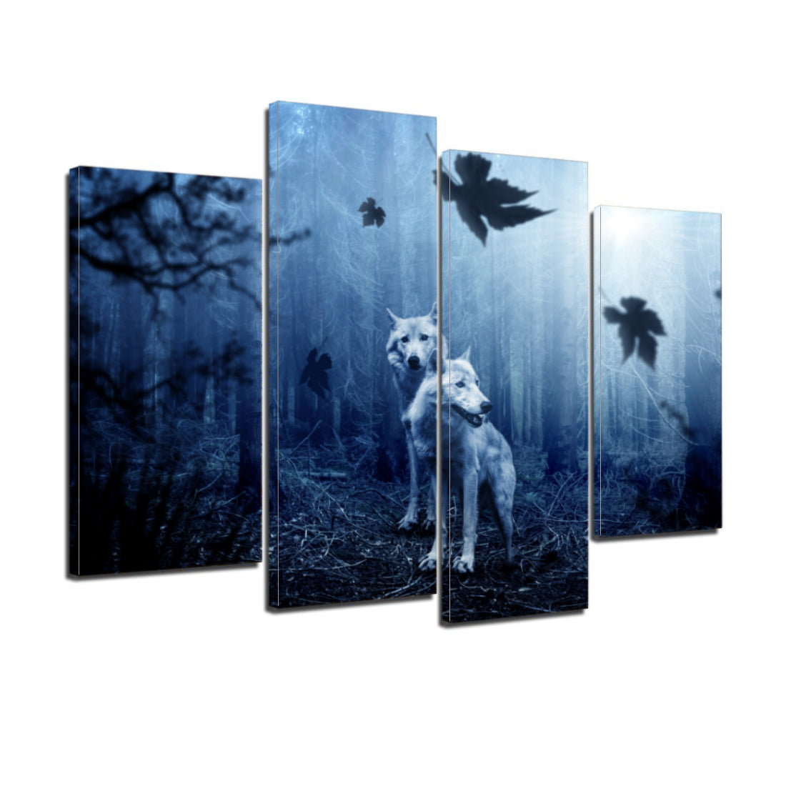 Dark Forest Wolf Predator Canvas Prints Home Decor Wall Art - Canvas Print Sale