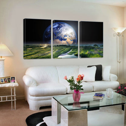 Earth Sea Space Nature Watts Solaris World Canvas Prints Wall Art Home Decor - Canvas Print Sale