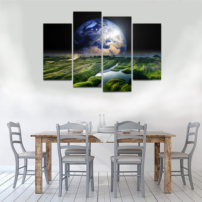Earth Sea Space Nature Watts Solaris World Canvas Prints Wall Art Home Decor - Canvas Print Sale