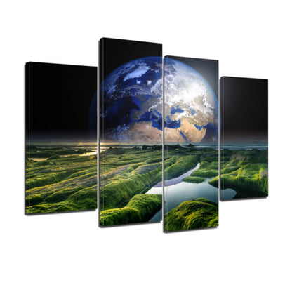 Earth Sea Space Nature Watts Solaris World Canvas Prints Wall Art Home Decor - Canvas Print Sale