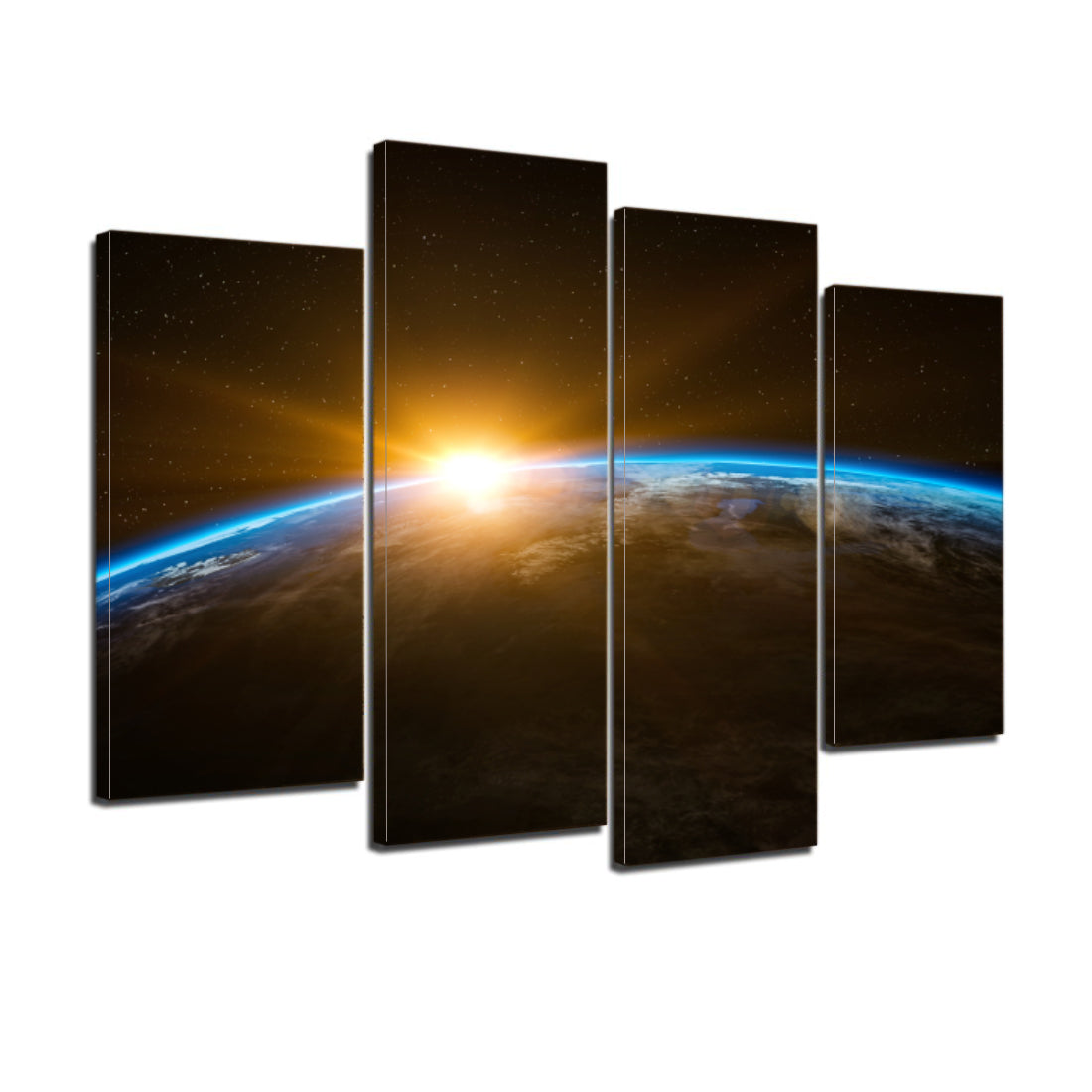 Space Earth Sunrise Canvas Prints Home Decor Wall Art - Canvas Print Sale