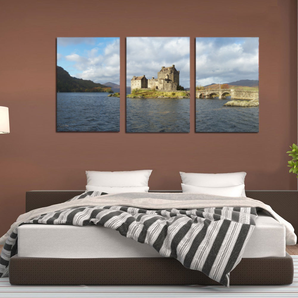 Scotland Eilean Donan Castle Canvas Prints Wall Art Home Decor - Canvas Print Sale