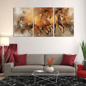 Equine Horse Running Canvas Prints Wall Art Home Decor - Canvas Print Sale