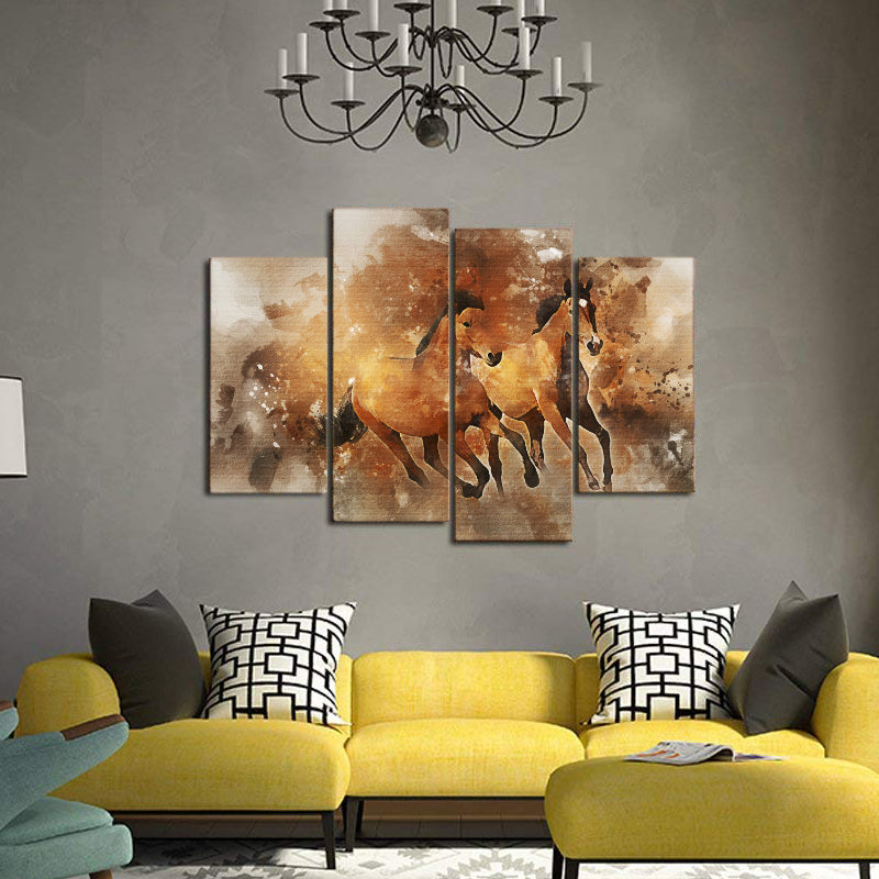 Equine Horse Running Canvas Prints Wall Art Home Decor - Canvas Print Sale
