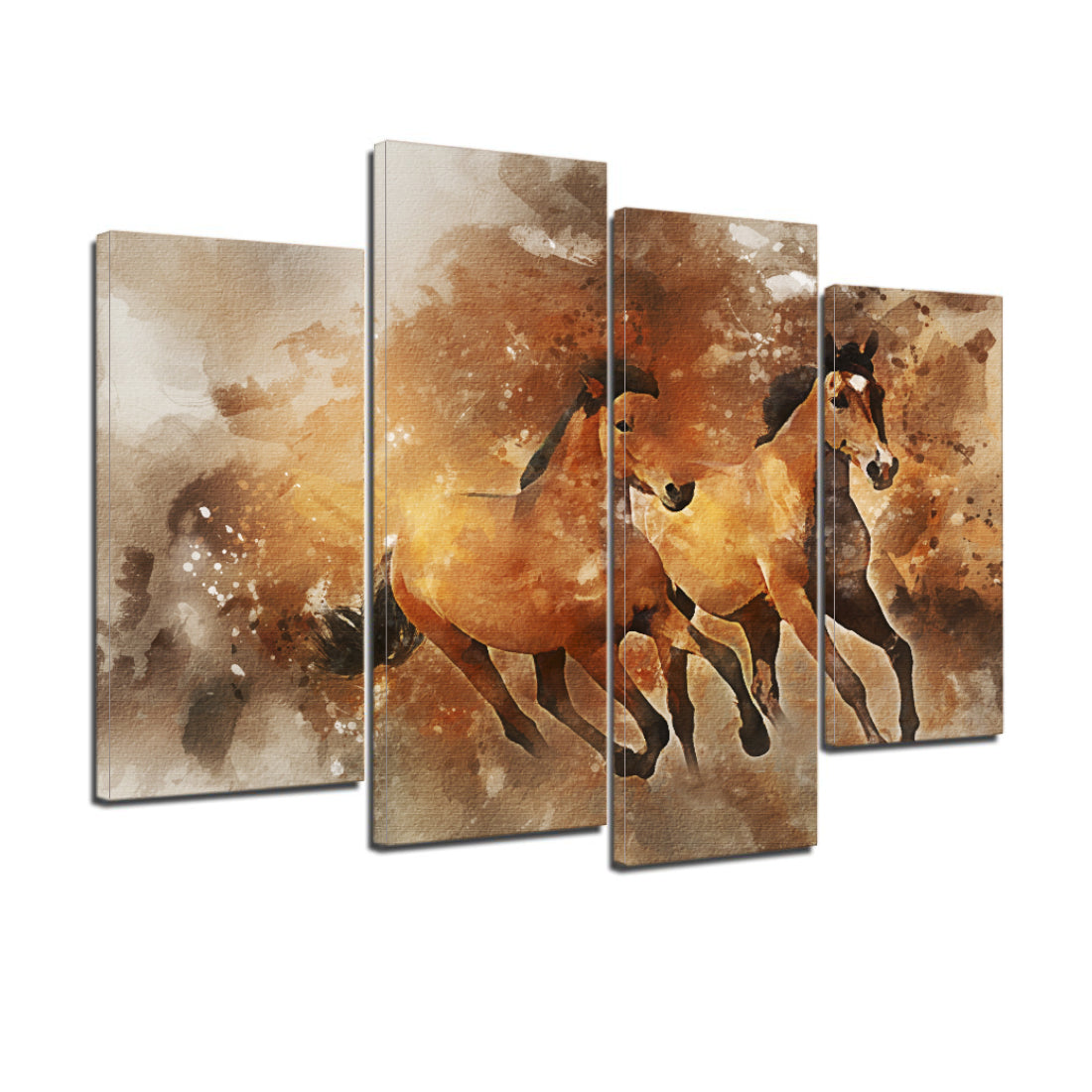 Equine Horse Running Canvas Prints Wall Art Home Decor - Canvas Print Sale