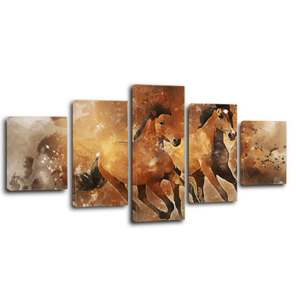 Equine Horse Running Canvas Prints Wall Art Home Decor - Canvas Print Sale