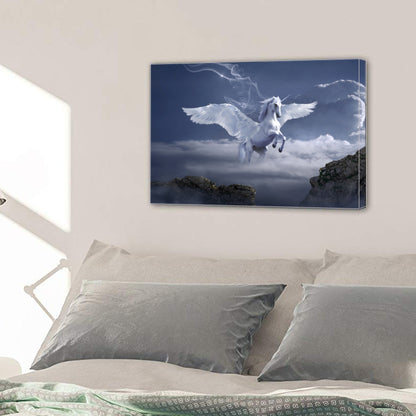 Pegasus Archway Fantasy Mystical Fairy Tales Horse Canvas Prints Home Decor Wall Art - Canvas Print Sale