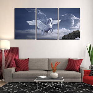 Pegasus Archway Fantasy Mystical Fairy Tales Horse Canvas Prints Home Decor Wall Art - Canvas Print Sale