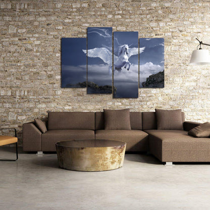 Pegasus Archway Fantasy Mystical Fairy Tales Horse Canvas Prints Home Decor Wall Art - Canvas Print Sale