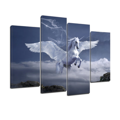 Pegasus Archway Fantasy Mystical Fairy Tales Horse Canvas Prints Home Decor Wall Art - Canvas Print Sale