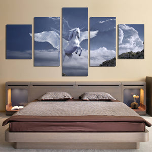 Pegasus Archway Fantasy Mystical Fairy Tales Horse Canvas Prints Home Decor Wall Art - Canvas Print Sale