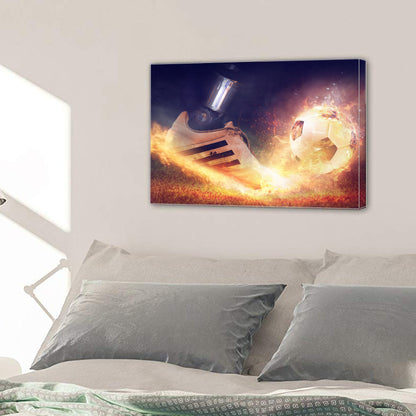 Rush Football Shoe Boot Sport Canvas Prints Wall Art Home Decor - Canvas Print Sale