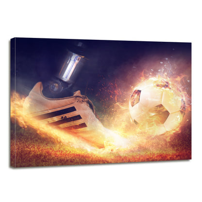 Rush Football Shoe Boot Sport Canvas Prints Wall Art Home Decor - Canvas Print Sale