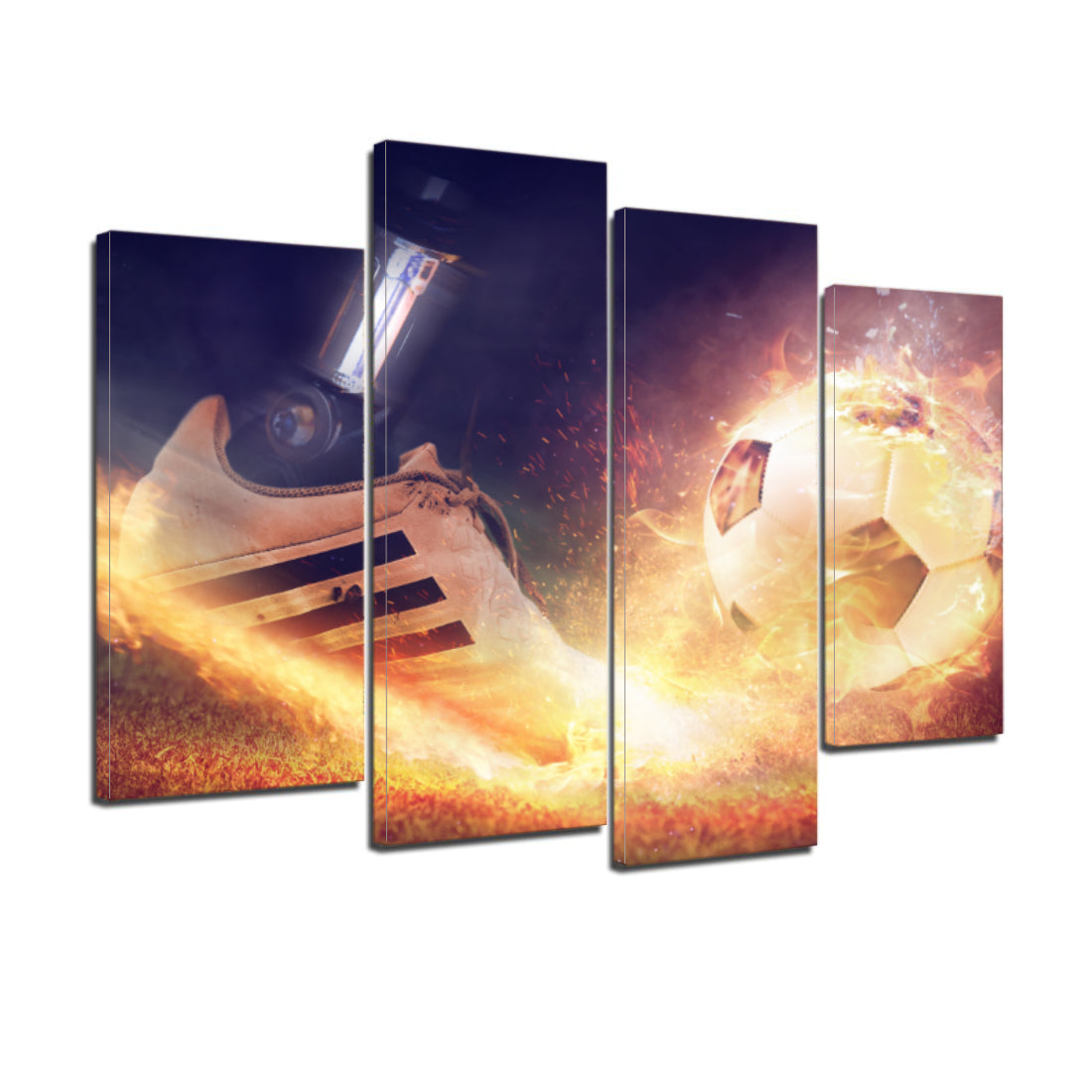 Rush Football Shoe Boot Sport Canvas Prints Wall Art Home Decor - Canvas Print Sale